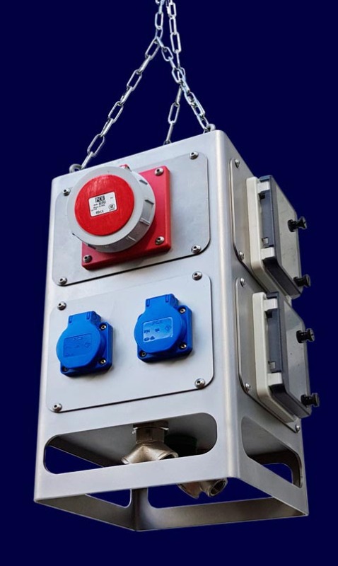 Industrie- und Labor-Hängeverteiler modular bestückbar
