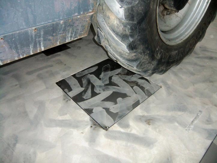 Hohe Radlasten in Airbus Wartungs-Hangar